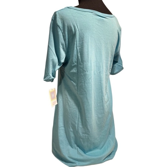 LulaRoe Perfect T Swing Top Small (8,10,12,14) & OS Leggings 2-10 Blue Bundle - Picture 8 of 17